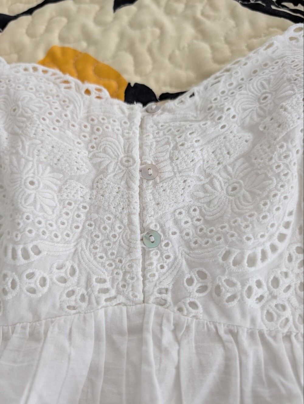 Rachel Ashwell White 100% Nightgown Size L - Picture 6 of 13